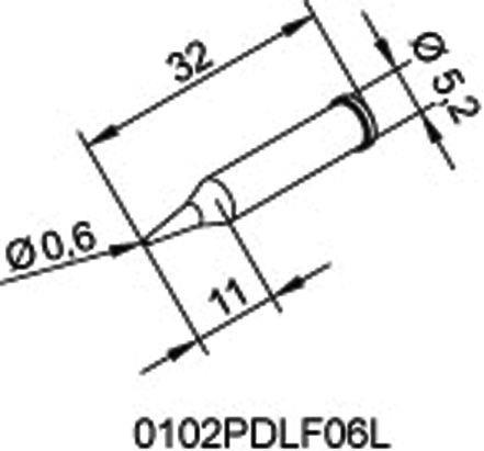 Produktbild Dauerlötspitze 102PDLF06L (Lötspitze)