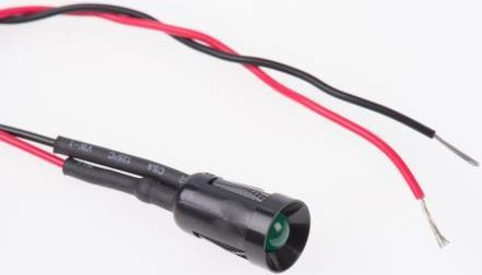 Produktbild RS PRO LED grün versenkt 8mm HE 12Vdc