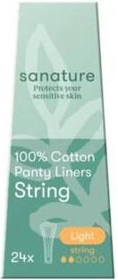 Label énergétique Sanature Cotton Panty Liners String - Comfortable And Breathable Feminine Hygiene Product