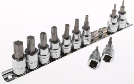 Actual product image RS PRO 11 piece Torx(R) 3/8in sq drive bit set