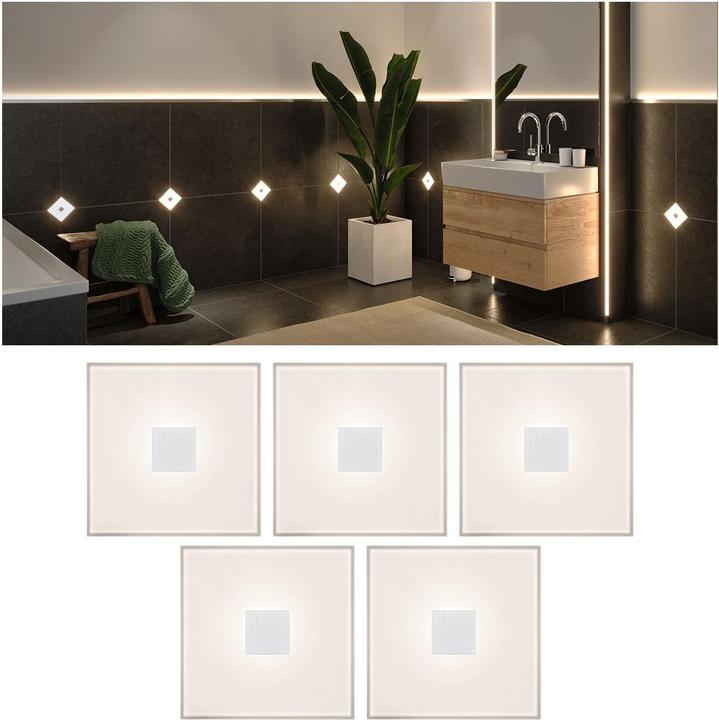 Actual product image Paulmann LumiTiles Square Basic Set (Warm white, 1 cm, Indoor)