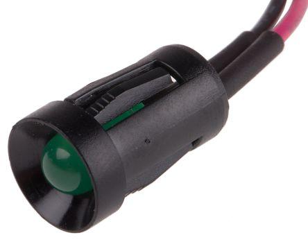 Produktbild RS PRO LED grün versenkt 8mm 10mA IF