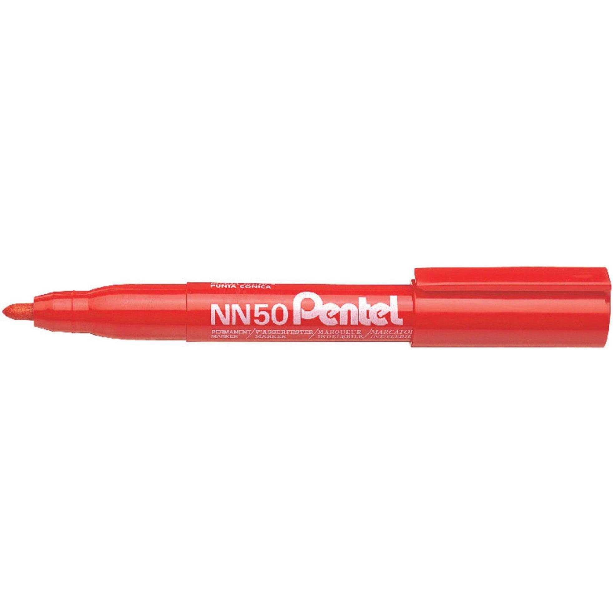 Pentel, Marker, Permanent Marker Green-Label NN50 (Rot, 2 mm, 1 x)
