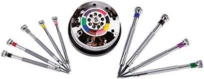 Image du produit RS PRO Jeu 9 tournevis bijoutier sur carrousel (Escale)
