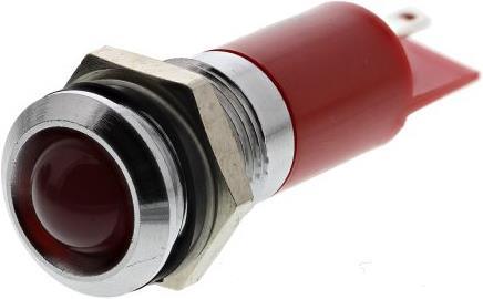 Actual product image Rs Pro 14mm u/bright red LED satin chrome, 12V