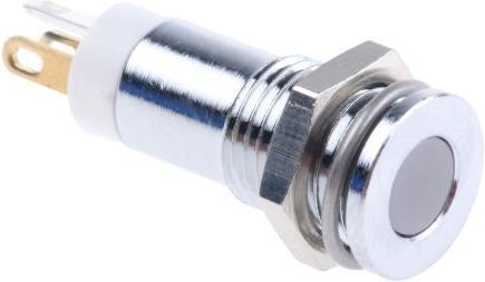 Produktbild RS PRO LED flach 8mm chrom 2VDC rot/gelb/grün