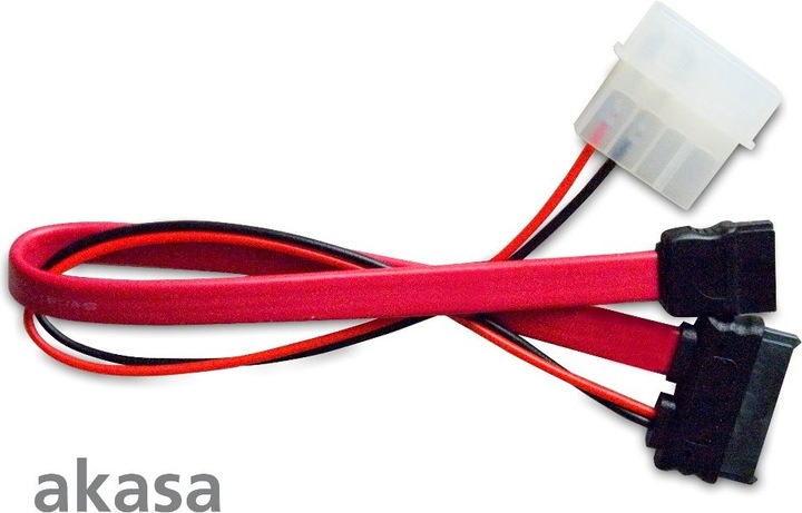 Produktbild Akasa SATA 2 Kombokabel (Daten und Strom) 20cm