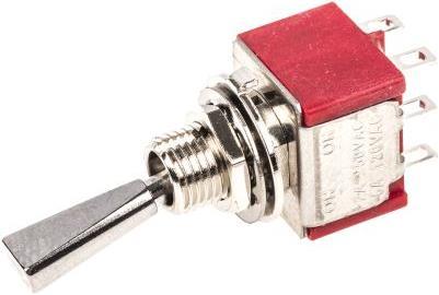 RS PRO Interrupteur A Levier Plat 2p On-On