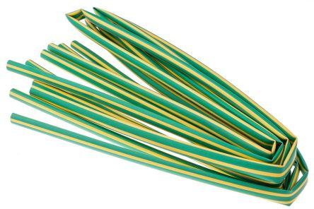 Actual product image RS PRO Yellow/green std heatshrink sleeve,9.5mm