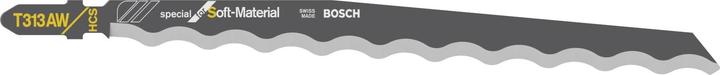 Bosch Professional Zubehör PRO Soft Material T313AW Jigsaw blade, 152 mm, 3 pcs.