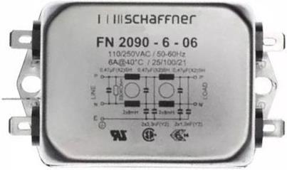Produktbild Schaffner EMV Mehrstufenfilter Chassis 250VAC 6A