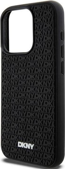 Actual product image DKNY DKHCP15X3DRPWK iPhone 15 Pro Max 6.7" czarny/black hardcase 3D Rubber Repeat Pattern (Apple iPhone 15 Pro Max)