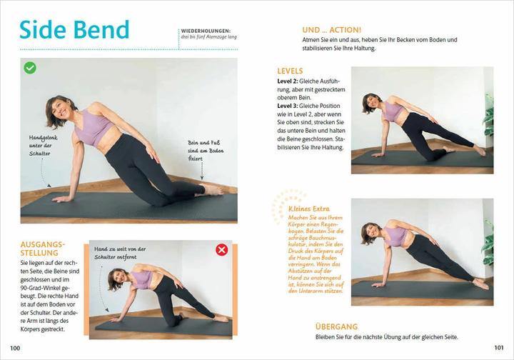 Produktbild So geht Pilates richtig – 40 Übungen und ihre typischen Haltungsfehler. Von Beginn an sicher (Deutsch, Margit Findl, Myrtille Boyer, Séverine Augoyat, 2022)