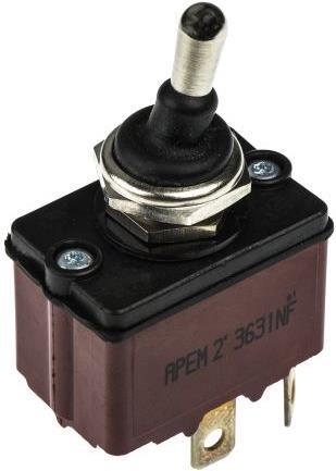Produktbild APEM Kippschalter 1-polig E-A 6A 250VAC