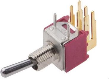 Produktbild RS PRO Kippschalter 2-polig E-E gewinkelt