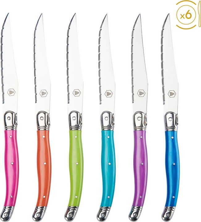 Produktbild Laguiole Steakmesser 6 Stück, bunt