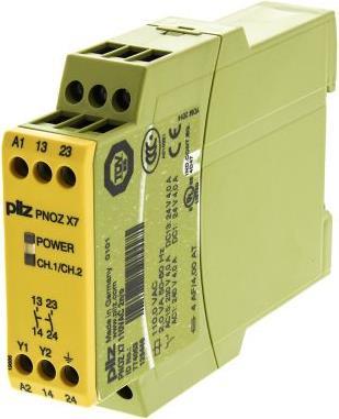 Actual product image Pilz PNOZ/X7 emergency stop relay,110Vac 2NO