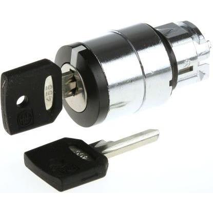Schneider Electric Schlüsselschalter ZB4-BG0, Taster + Schalter, Schwarz