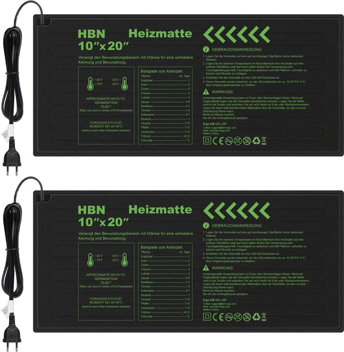 Image du produit HBN 2er-Set Heizmatten für Anzucht