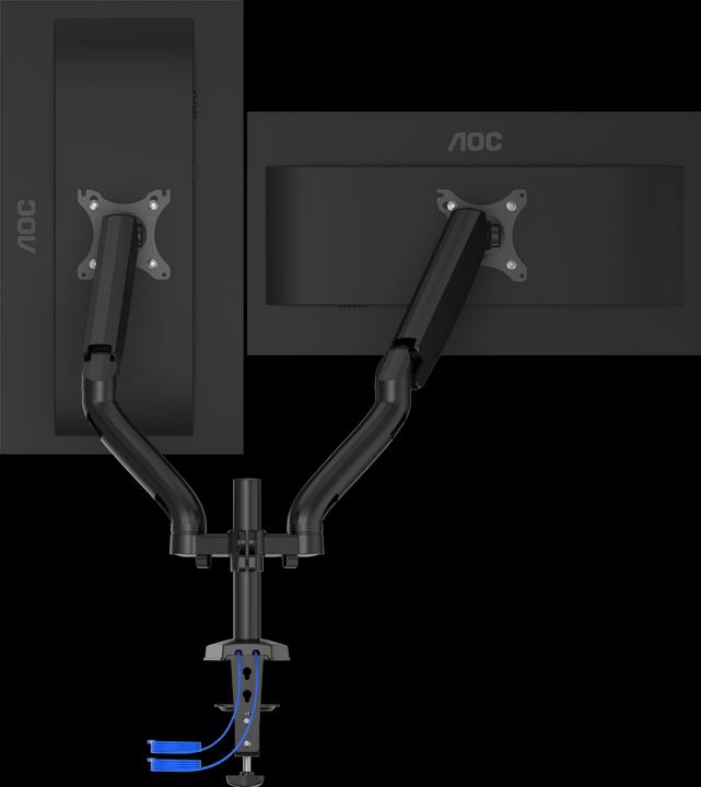 Produktbild AOC AD110DX Flachbildschirm-Tischhalterung 80 cm (31.5"" ) Schwarz Tisch/Bank (Tisch, 31.50")