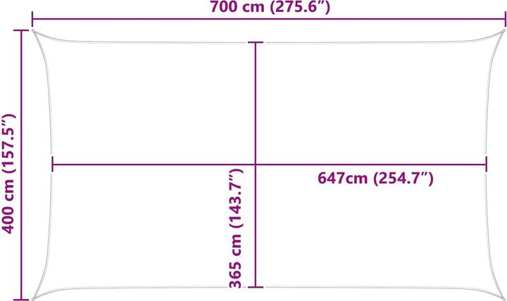 Produktbild vidaXL Outdoor Sonnenschutz Markise (700 x 400 cm)