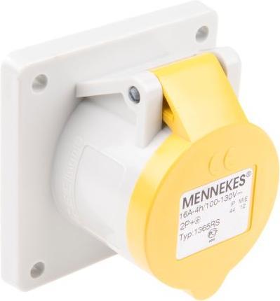 Mennekes Anschl,IP44,16A,2PE,110V,grFl