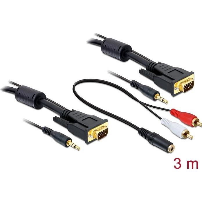 Delock VGA — VGA (3 m, VGA), Video Kabel
