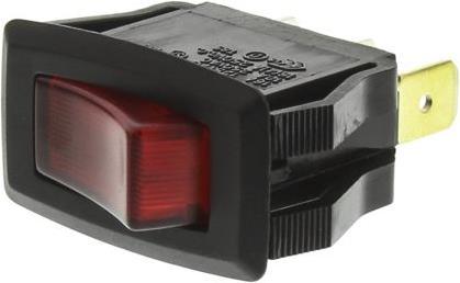 Image du produit Rs Pro Interrupteur à bascule lumineux rouge