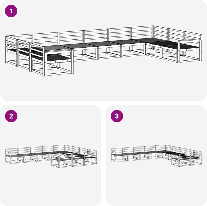Produktbild vidaXL Outdoor-Sofa