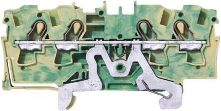 Produktbild Wago DIN-Schienenklemme 4 x 4 mm2 grün/gelb