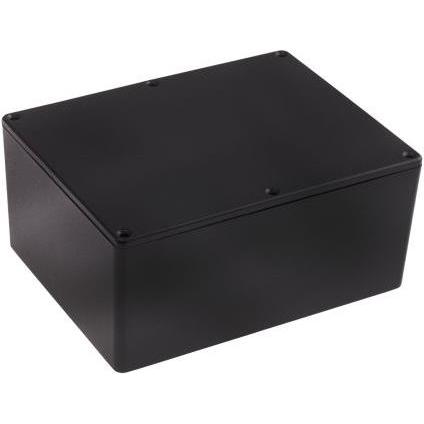 Rs Pro Gehäuse Aluminium 165x127x76mm schwarz (Gehäuse), Elektronikzubehör + Gehäuse, Schwarz