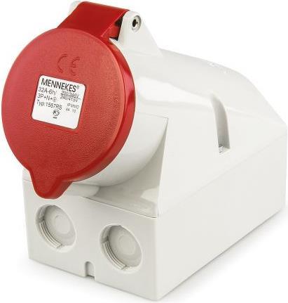 Produktbild Mennekes Steckdose 32A 3p+n+e 380-415V rot