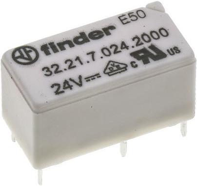 Actual product image Finder SPDT miniature PCB relay,6A 24Vdc 1500W