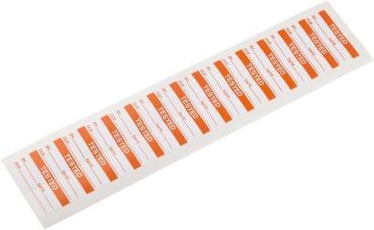 Produktbild RS PRO Label 'TESTED' orange