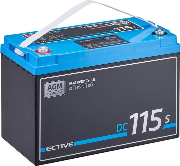 Image du produit Ective Deep Cycle AGM batterie d'alimentation 12V 115Ah m écran batterie camping-car (12 V, 115 Ah)