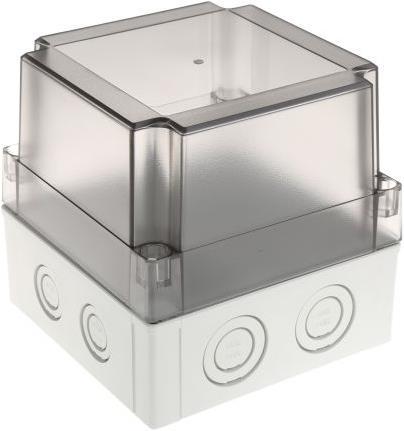 Fibox MNX Enclosure, Clear Lid, 130x130x125mm (Housing)