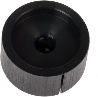 Produktbild RS PRO Alu-Drehknopf 28mm schwarz Welle 6,35mm