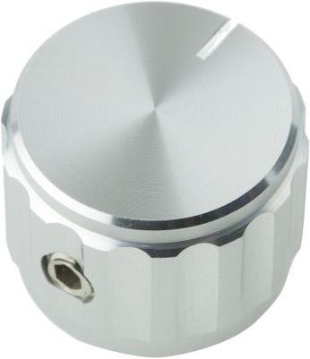 Produktbild RS PRO Alu-Drehknopf gerippt 20mm Welle 6,35mm