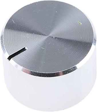 Produktbild RS PRO Alu-Drehknopf 18mm natur Welle 6,35mm