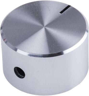 Produktbild RS PRO Alu-Drehknopf 22mm natur Welle 6,35mm