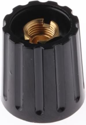 Actual product image RS PRO Plain 6mm shaft collet knob,14.5mm dia