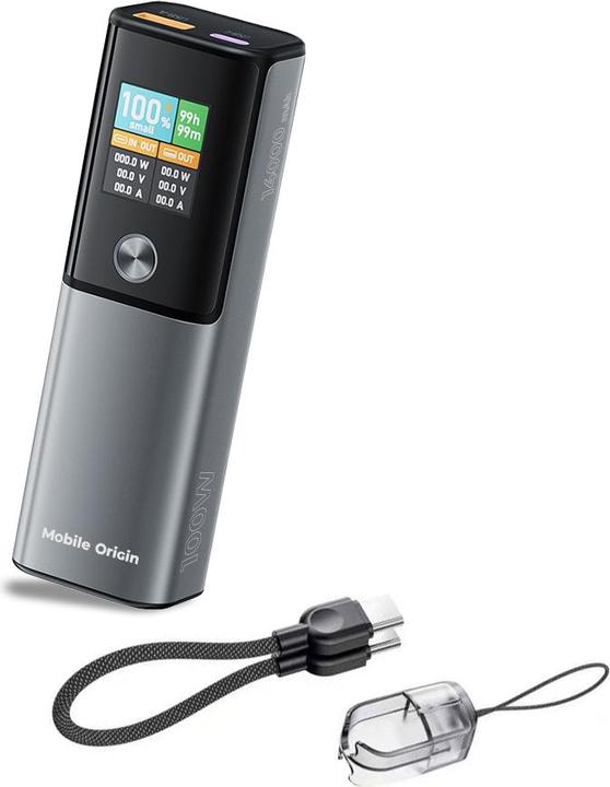 Image du produit Mobile Origin Banque d'alimentation 100W PD 14000mAh Display PowerBank PB12 - USB-C + USB-A (14000 mAh, 100 W)