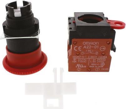 Produktbild Omron Industrial Automation Not-Halt-Schalter Drehentriegelung IP65