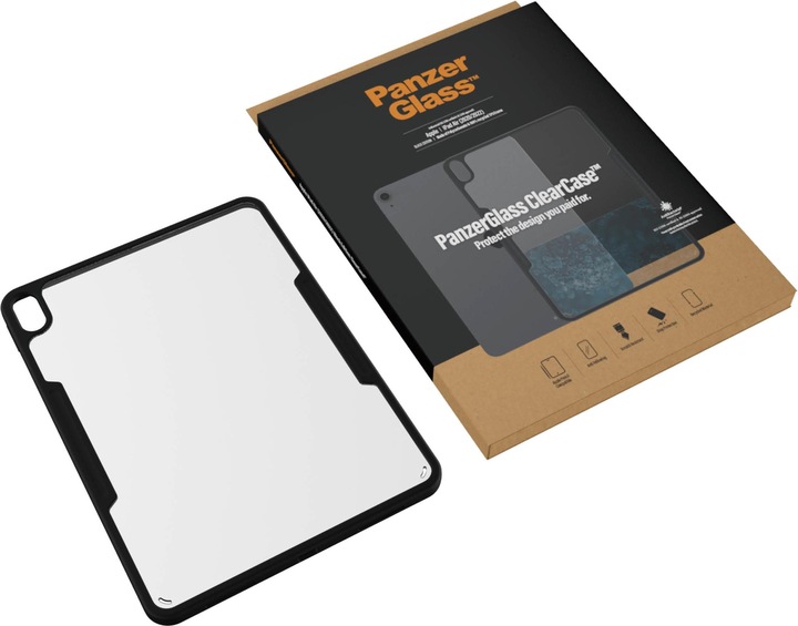 Produktbild PanzerGlass Back Cover ClearCase Black Edition AB iPad Air (2020) (IPad Air (2022))
