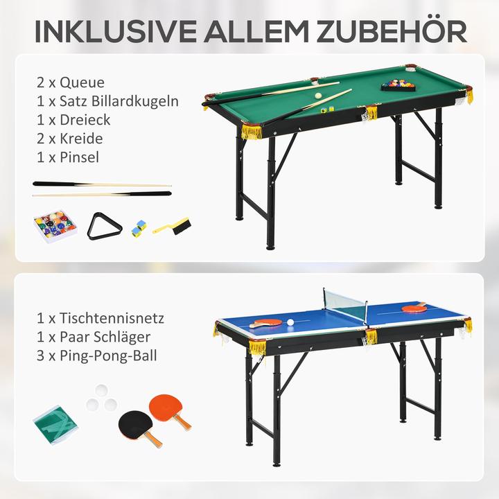 Image du produit Jamb Table de jeu multi-jeux 2en1 Ping-pong & billard