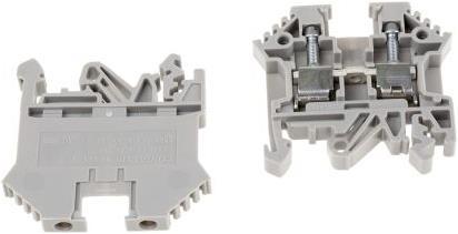 Actual product image RS PRO 4mm din rail terminal grey (Various)