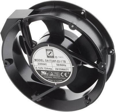Produktbild RS PRO Lüfter 172x172x51mm 230VAC 29W 399,3m³/h (172 mm)