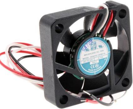 Produktbild RS PRO Lüfter 40x40x10mm 12VDC 1,2W 11,4m³/h (40 mm)