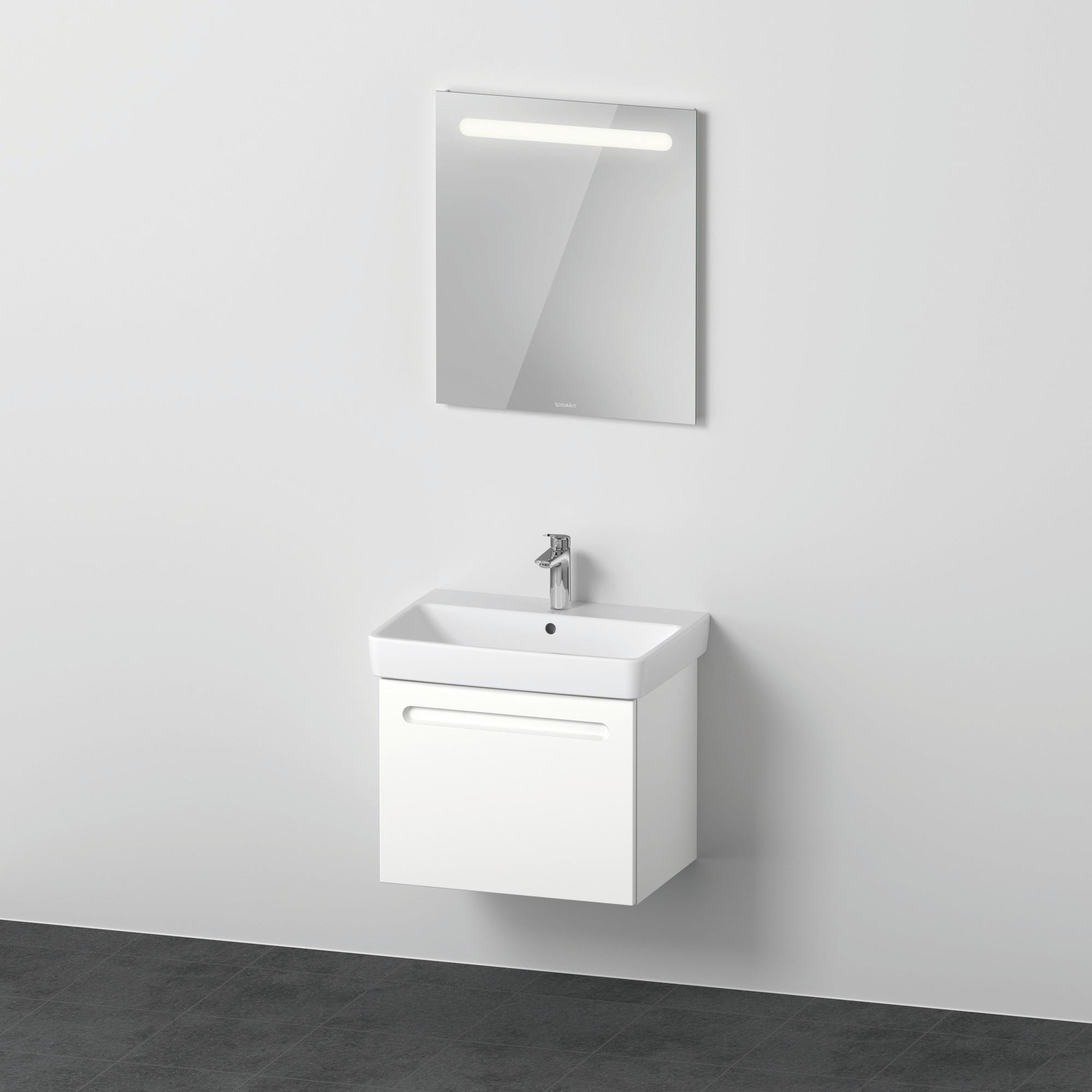 Duravit, Badmöbelset, No.1 Möbelset 650, inkl. Waschtisch, Waschtischunterbau, Spiegel