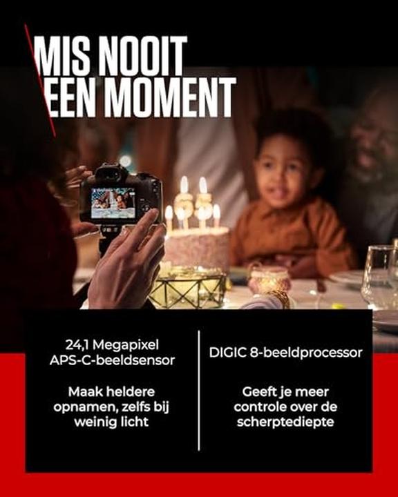 Produktbild Canon EOS R100 Kit (18 - 45 mm, 24.10 Mpx, APS-C / DX)